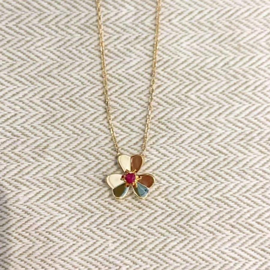[Royal Top]FRIVOLE GOLD FLOWER NECKLACE