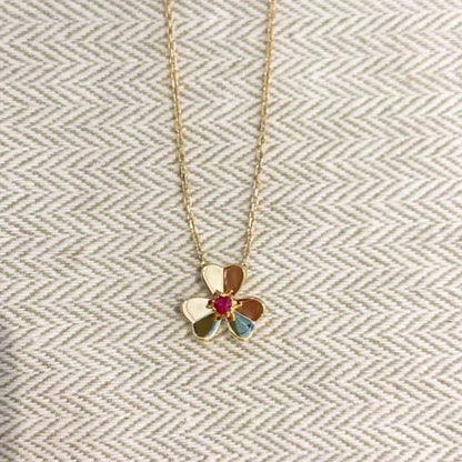 [Royal Top]FRIVOLE GOLD FLOWER NECKLACE