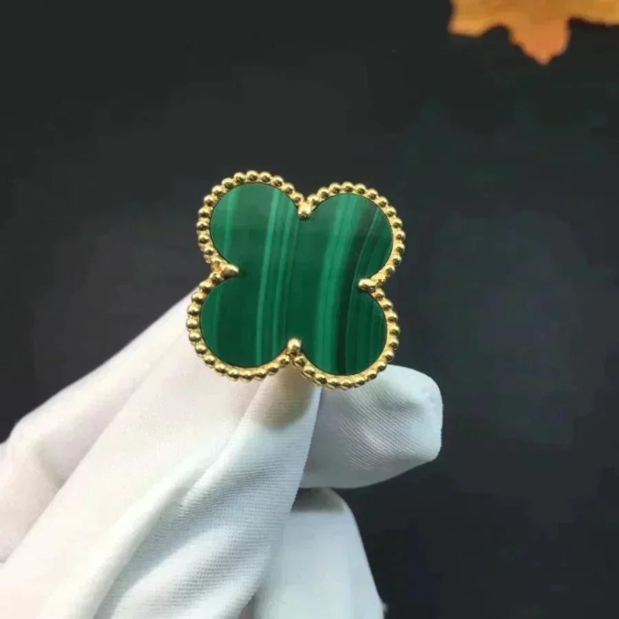 [Royal Top]CLOVER MALACHITE RING