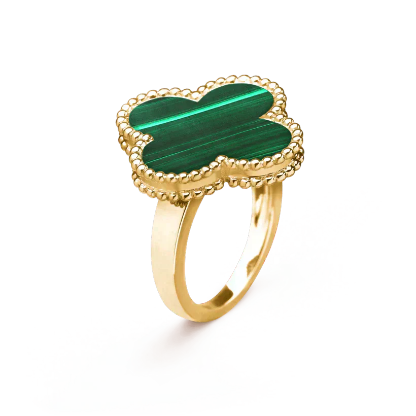 [Royal Top]CLOVER MALACHITE RING