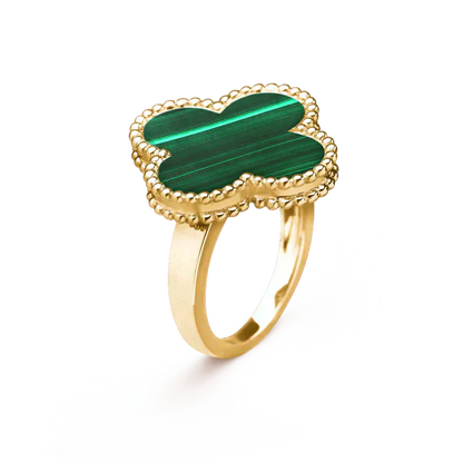[Royal Top]CLOVER MALACHITE RING