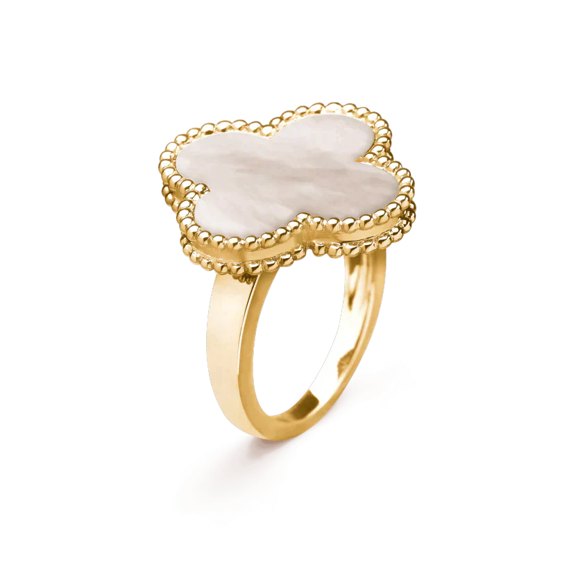 [Royal Top]CLOVER WHITE MOP RING