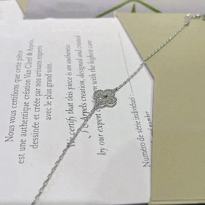 [Royal Top]CLOVER  SINGLE FLOWER BRACELET SILVER