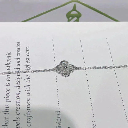 [Royal Top]CLOVER  SINGLE FLOWER BRACELET SILVER