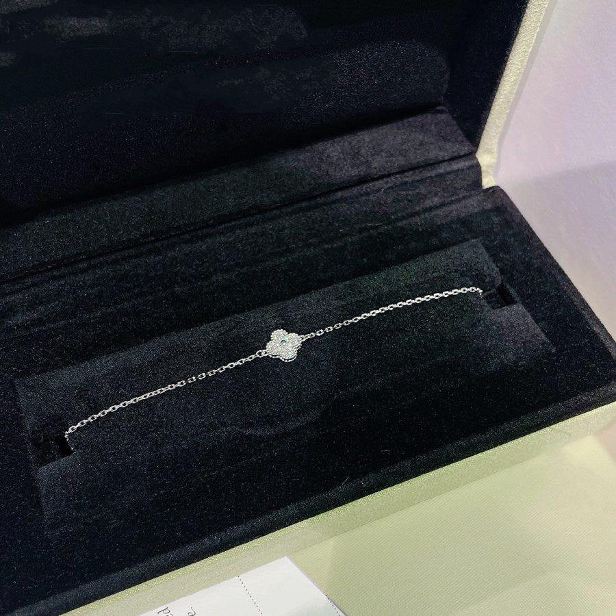 [Royal Top]CLOVER  SINGLE FLOWER BRACELET SILVER