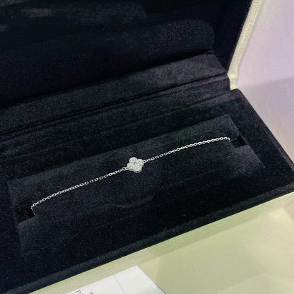 [Royal Top]CLOVER  SINGLE FLOWER BRACELET SILVER