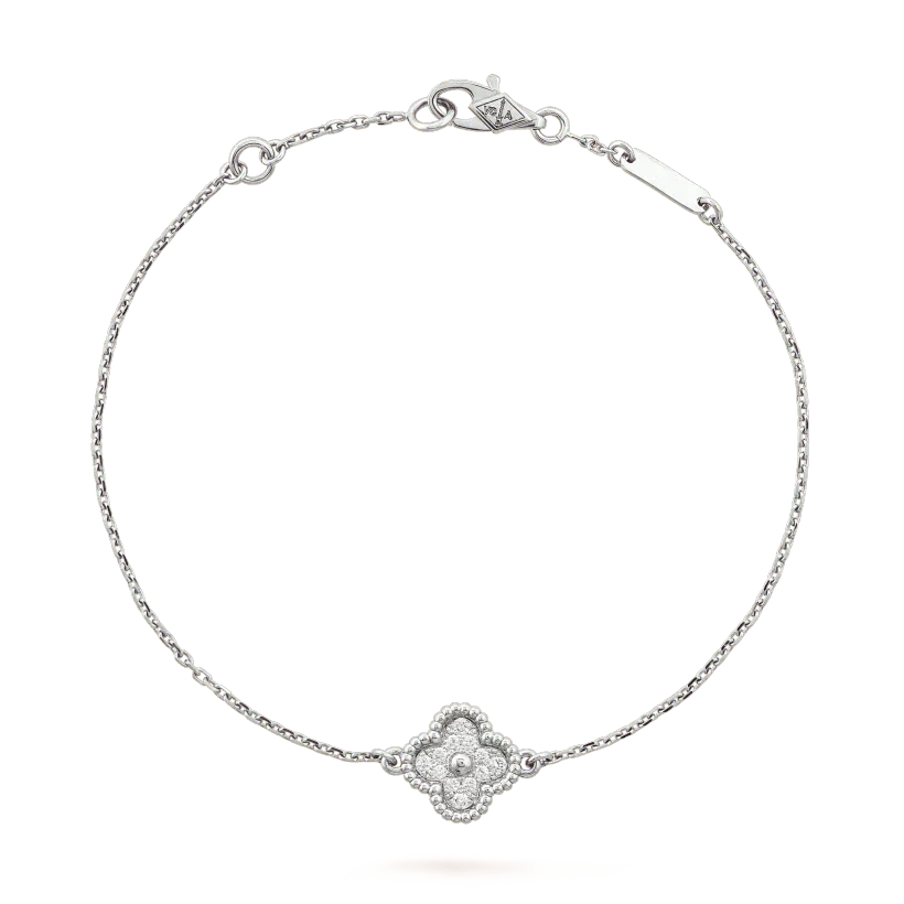 [Royal Top]CLOVER  SINGLE FLOWER BRACELET SILVER