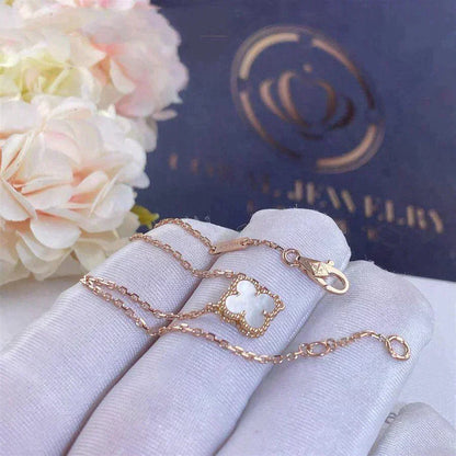 [Royal Top]CLOVER WHITE MOP SINGLE FLOWER BRACELET