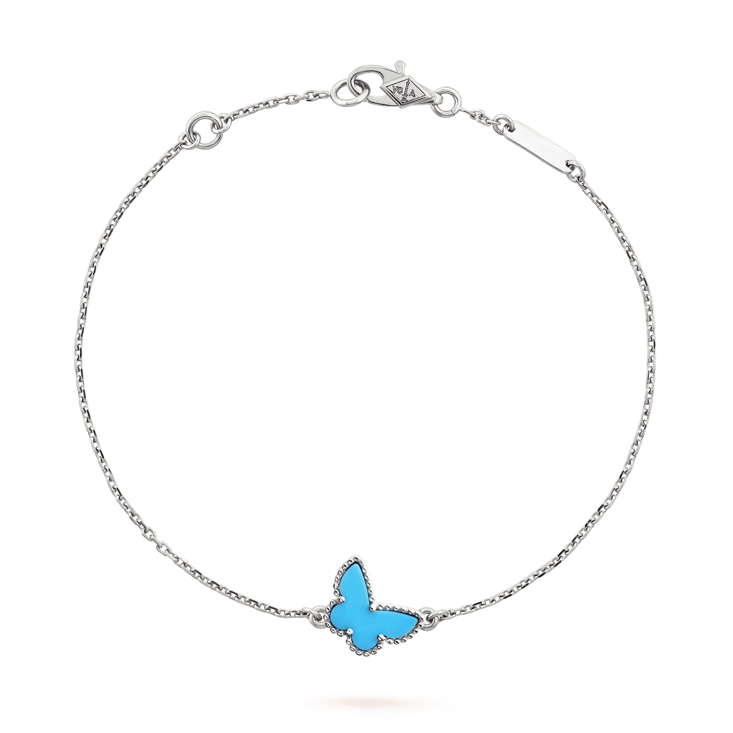 [Royal Top]BUTTERFLY TURQUOISE BUTTERFLY BRACELET SILVER