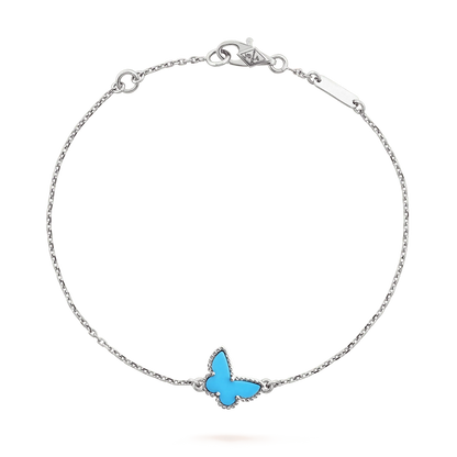 [Royal Top]BUTTERFLY TURQUOISE BUTTERFLY BRACELET SILVER