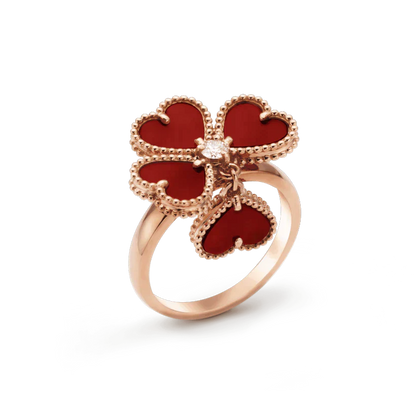 [Royal Top]SWEET CLOVER CARNELIAN RING