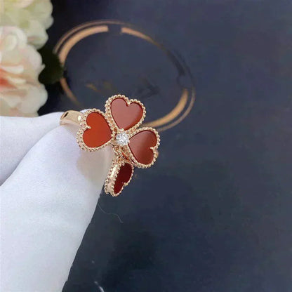 [Royal Top]SWEET CLOVER CARNELIAN RING