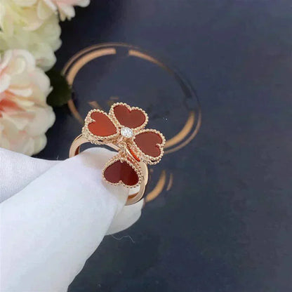[Royal Top]SWEET CLOVER CARNELIAN RING