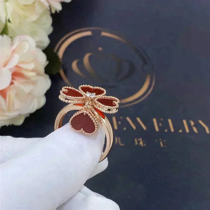 [Royal Top]SWEET CLOVER CARNELIAN RING
