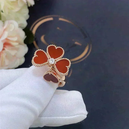 [Royal Top]SWEET CLOVER CARNELIAN RING
