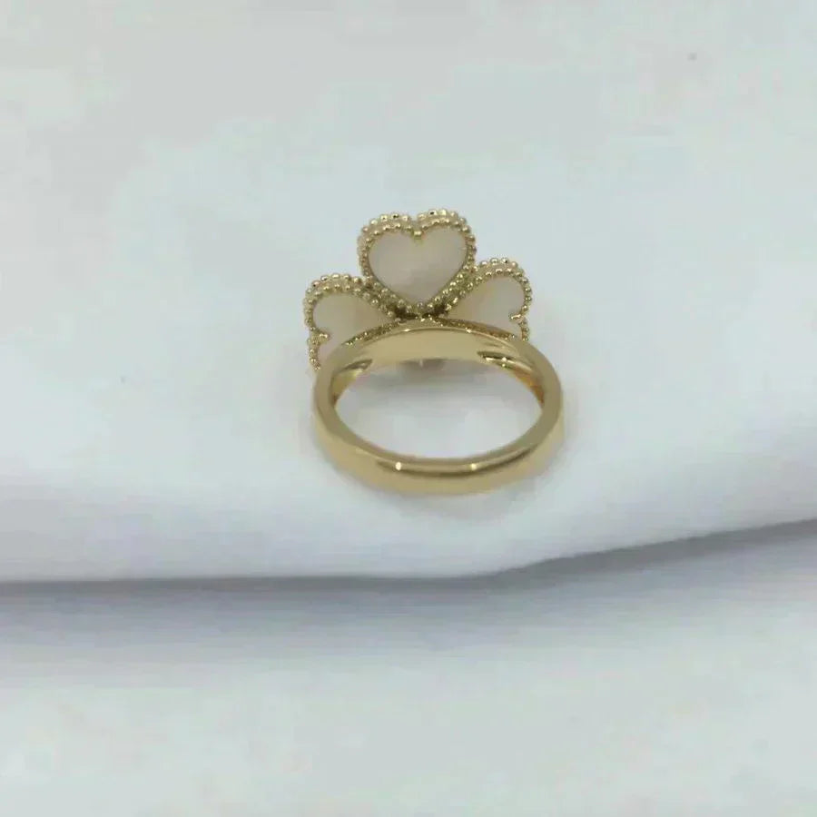 [Royal Top]SWEET CLOVER WHITE MOP RING