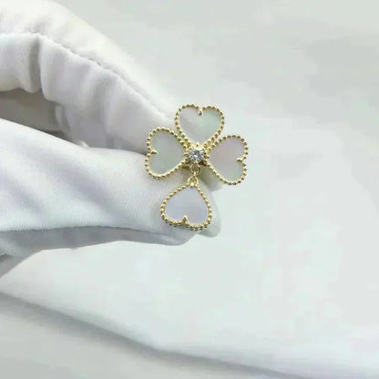 [Royal Top]SWEET CLOVER WHITE MOP RING