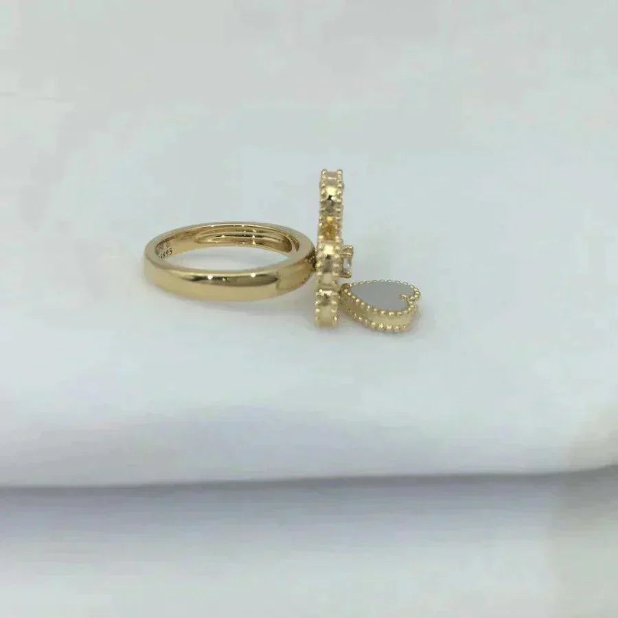 [Royal Top]SWEET CLOVER WHITE MOP RING