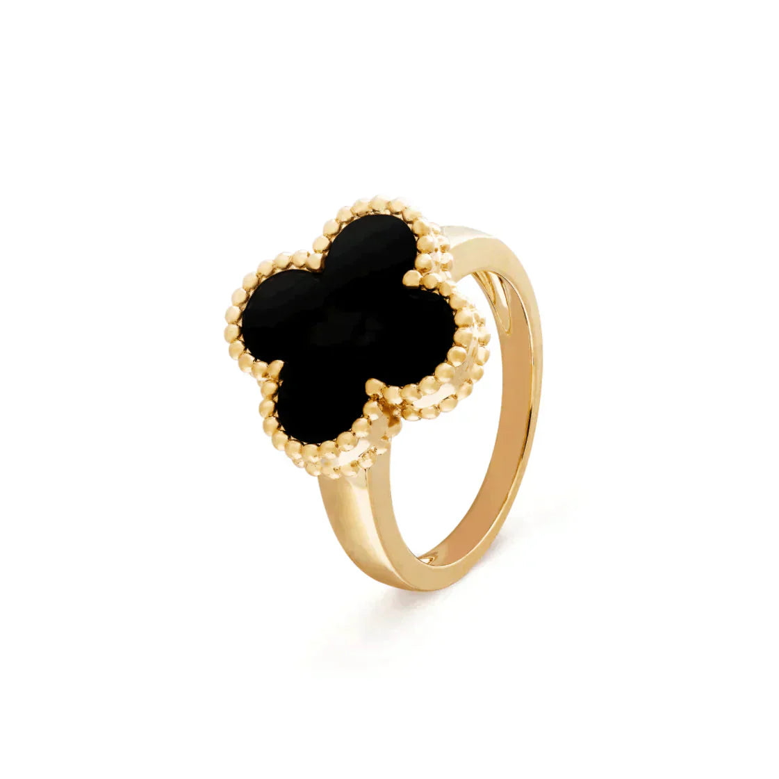 [Royal Top]CLOVER ONYX RING