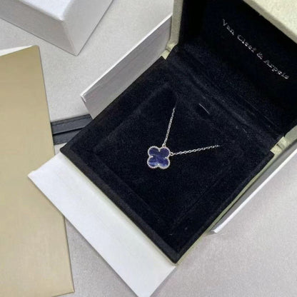 [Royal Top]CLOVER 15MM PIETERSITE NECKLACE SILVER