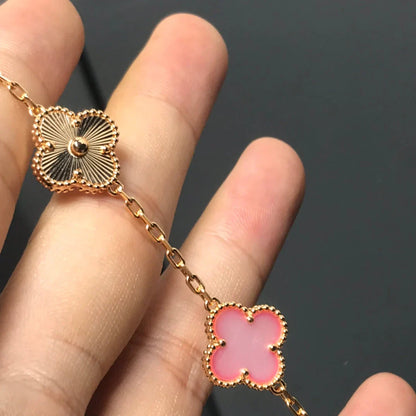 [Royal Top] CLOVER 5 MOTIFS  PINK MOP BRACELET COLLECTION