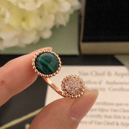 [Royal Top]PERLEE COULEURS DIAMOND ROSE GOLD BETWEEN THE FINGER RING