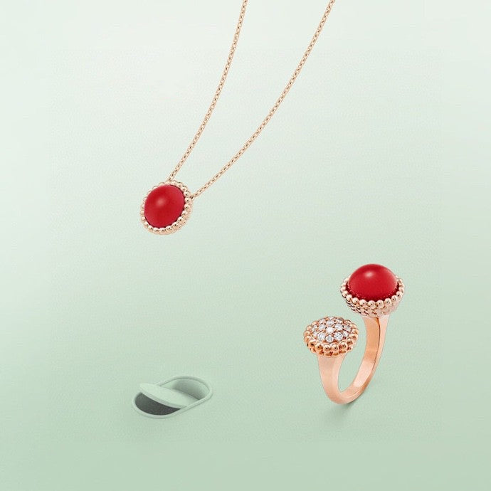 [Royal Top]PERLEE COULEURS DIAMOND ROSE GOLD BETWEEN THE FINGER RING