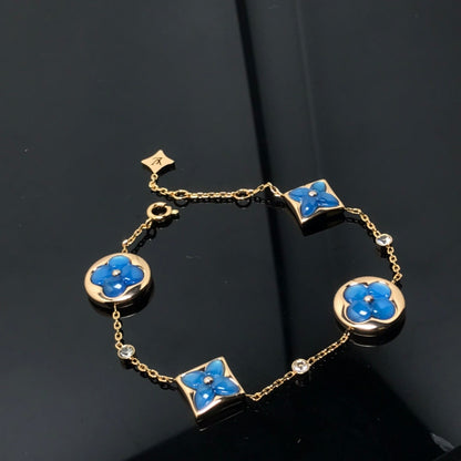 [Royal Top]STAR AND SUN 4 MOTIF BLUE BRACELET