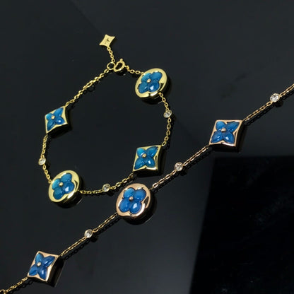[Royal Top]STAR AND SUN 4 MOTIF BLUE BRACELET