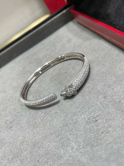 [Royal Top]PANTHERE FULL DIAMOND OPEN BRACELET