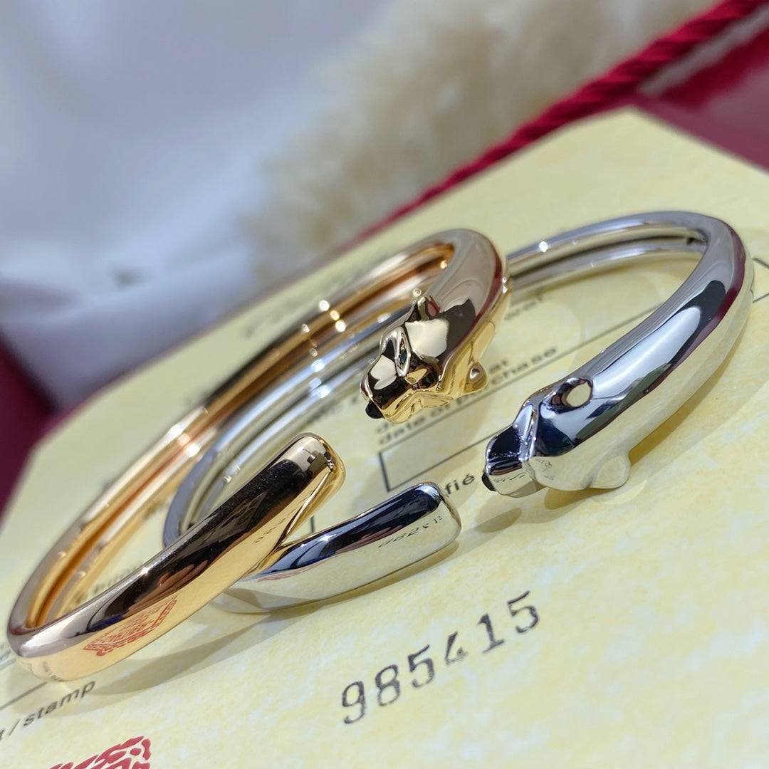[Royal Top]PANTHERE SILVER OPEN BRACELET