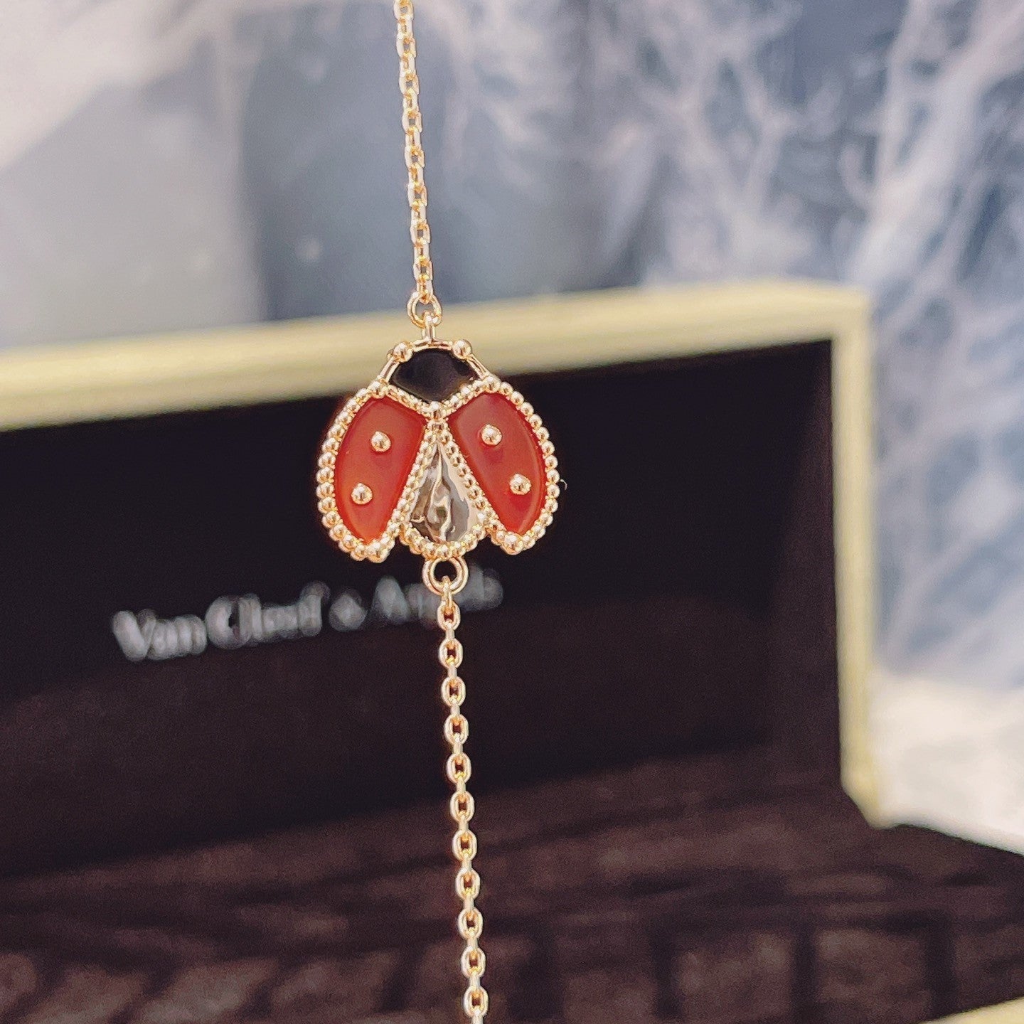[Royal Top]LUCKY SPRING 1 MOTIF PINK GOLD BRACELET