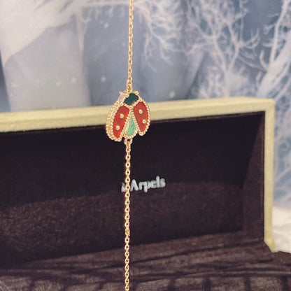 [Royal Top]LUCKY SPRING 1 MOTIF PINK GOLD BRACELET