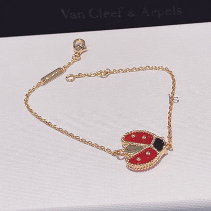 [Royal Top]LUCKY SPRING 1 MOTIF PINK GOLD BRACELET