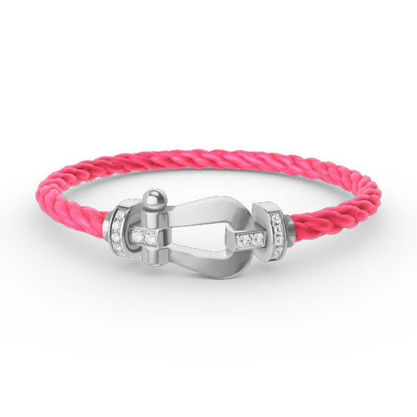 [Royal Top]FORCE LARGE HORSESHOE HALF DIAMOND BRACELET SILVER