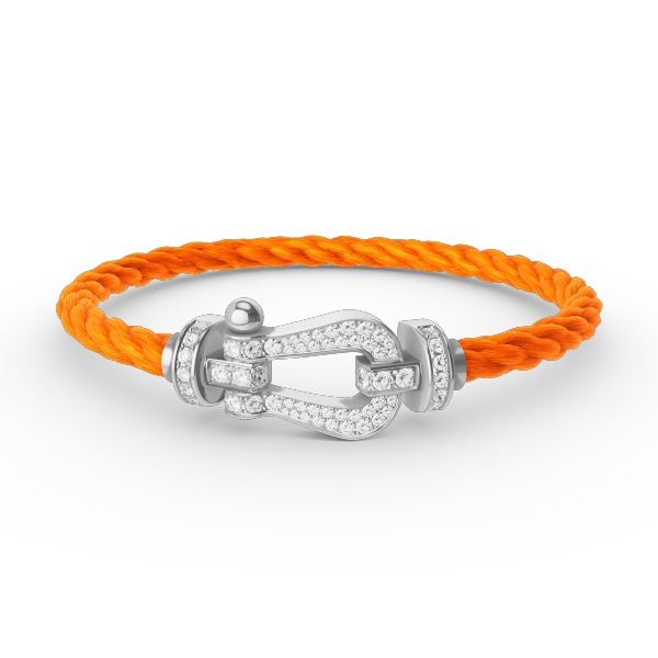 [Royal Top]FORCE LARGE HORSESHOE FULL DIAMOND BRACELET SILVER