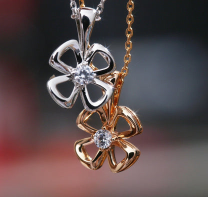 [Royal Top]FIOREVER NECKLACE DIAMOND CENTER