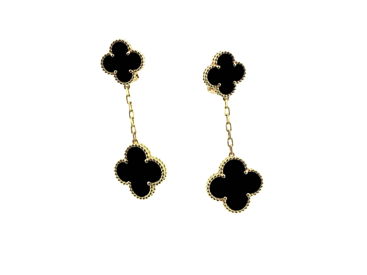 [Royal Top]CLOVER 2 MOTIFS  EARRINGS (MULTIPLE CHOICESC