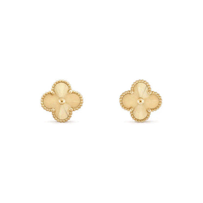 [Royal Top]CLOVER MEDIUM 1 MOTIFS LASER EARRINGS