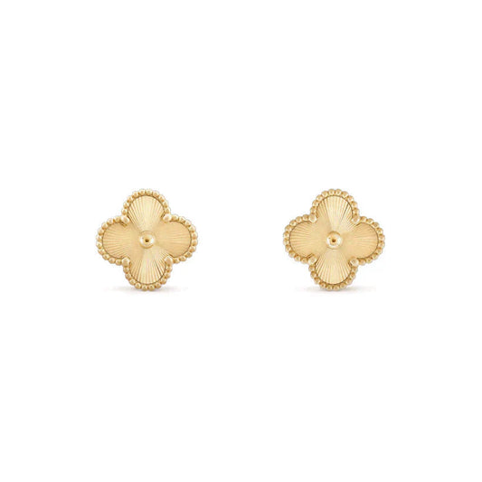 [Royal Top]CLOVER MEDIUM 1 MOTIFS LASER EARRINGS