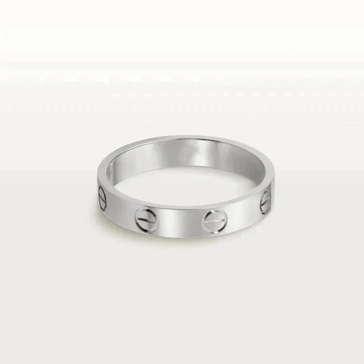 [Royal Top]LOVE RING 4MM 1 DIAMOND SILVER