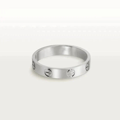 [Royal Top]LOVE RING 4MM 1 DIAMOND SILVER