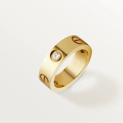 [Royal Top]LOVE RING 5.5MM 3 DIAMONDS PINK GOLD