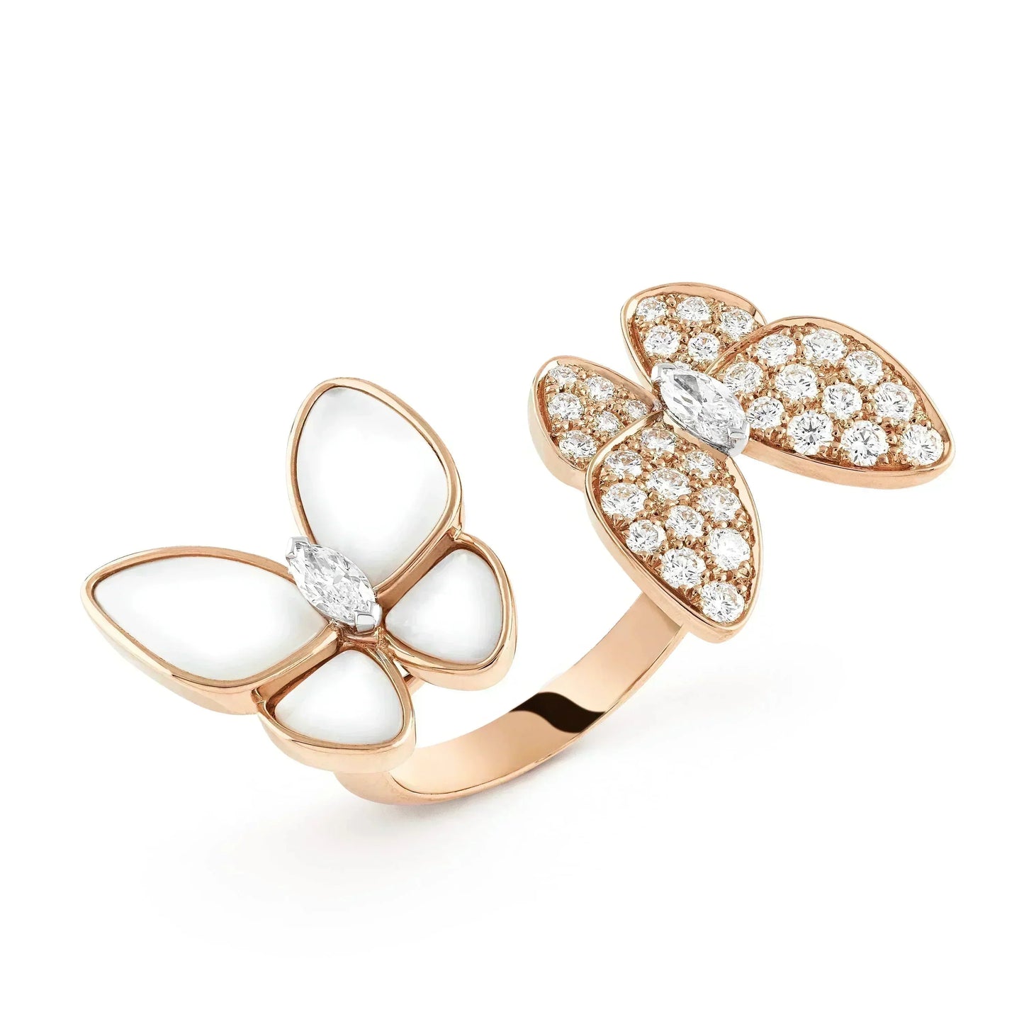 [Royal Top]TWIN BUTTERFLY DIAMOND MOP RING
