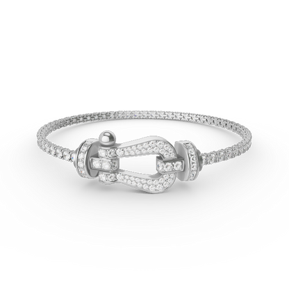 [Royal Top]FORCE  LARGE HORSESHOE FULL DIAMOND TENNIS BRACELET