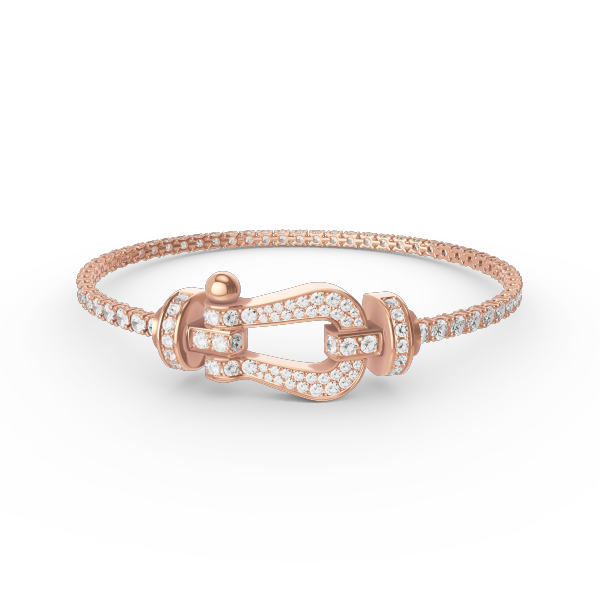 [Royal Top]FORCE  LARGE HORSESHOE FULL DIAMOND TENNIS BRACELET