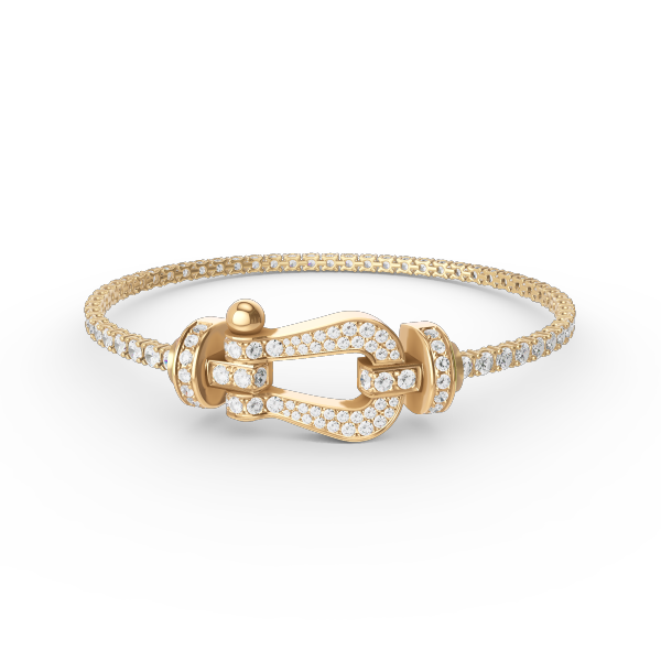[Royal Top]FORCE  LARGE HORSESHOE FULL DIAMOND TENNIS BRACELET