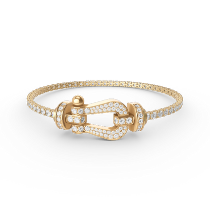 [Royal Top]FORCE  LARGE HORSESHOE FULL DIAMOND TENNIS BRACELET