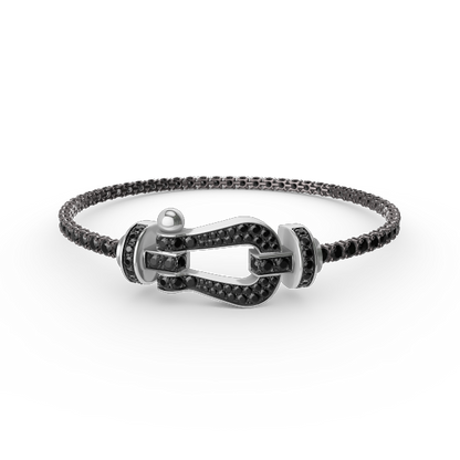[Royal Top]FORCE  LARGE HORSESHOE FULL DIAMOND TENNIS BRACELET